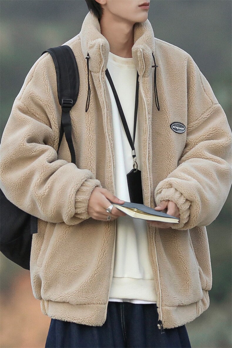 大货主推羊羔毛棉衣男加厚冬季外套102P110,男装棉衣,电商A309