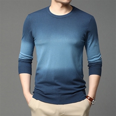 秋冬款加厚中年爸爸装男士圆领休闲上衣套头打底毛衣HPN8640-P70，男装针织衫/毛衣，电商B212（原钱塘6029）