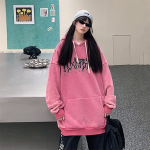 22新款秋复古美式水洗做旧宽松连帽男女中性卫衣301B-JB7886-P68图片