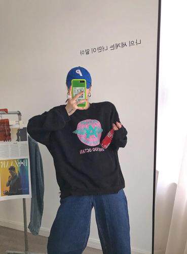 加绒卫衣，女装卫衣/绒衫，尚映