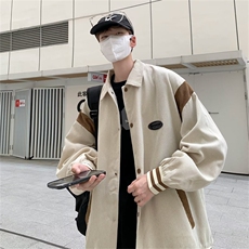 秋季宽松韩版情侣潮牌ins衬衫外套美式vibe灯芯绒外套男W3651-P57，男装衬衫，星座512-2