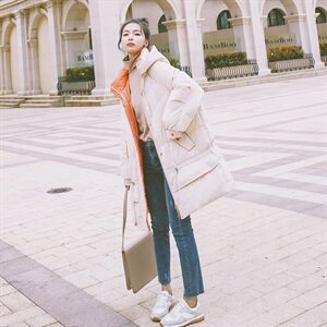 现货 271-8802-P175 大毛领中长款棉衣外套 控248图片
