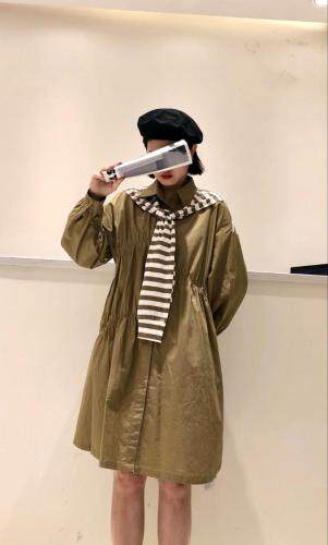 【现货】时尚拼接围巾款连衣裙，女装连衣裙，麦丝尚