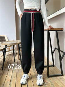 双抽绳腰头卫裤,女装休闲裤,帝瀛 DY