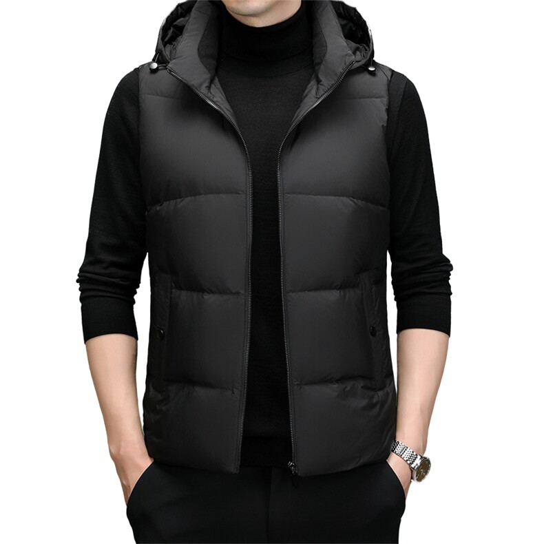 DF2377钱塘2020-2时尚休闲简约有帽冬季厚款中年男士羽绒服P148,男装羽绒服,钱塘207-2