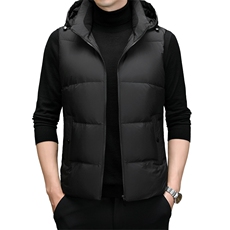 DF2377钱塘2020-2时尚休闲简约有帽冬季厚款中年男士羽绒服P148，男装羽绒服，钱塘207-2