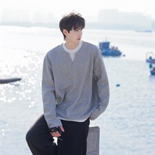 假两件华棉卫衣大码M-5XL表面棉底部聚酯纤维WY77961P48，男装卫衣，星座227-7