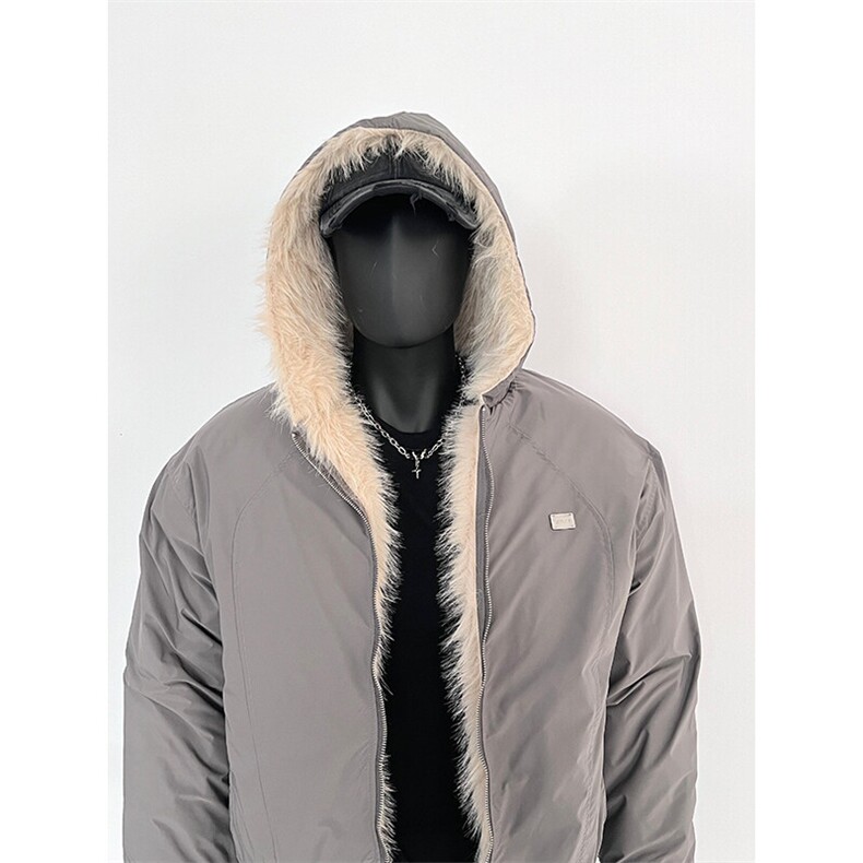 【有货】毛领连帽棉服夹棉棉袄外套MY9089特P114,男装棉衣,星座908-1