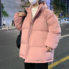 冬季字母印花加厚棉衣男潮流休闲棉袄棉服新款男A266-WT09-P65，男装棉衣，电商A266