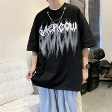 夏季扎染潮牌ins情侣休闲半袖上衣潮设计感短袖男 T1077-P30图片