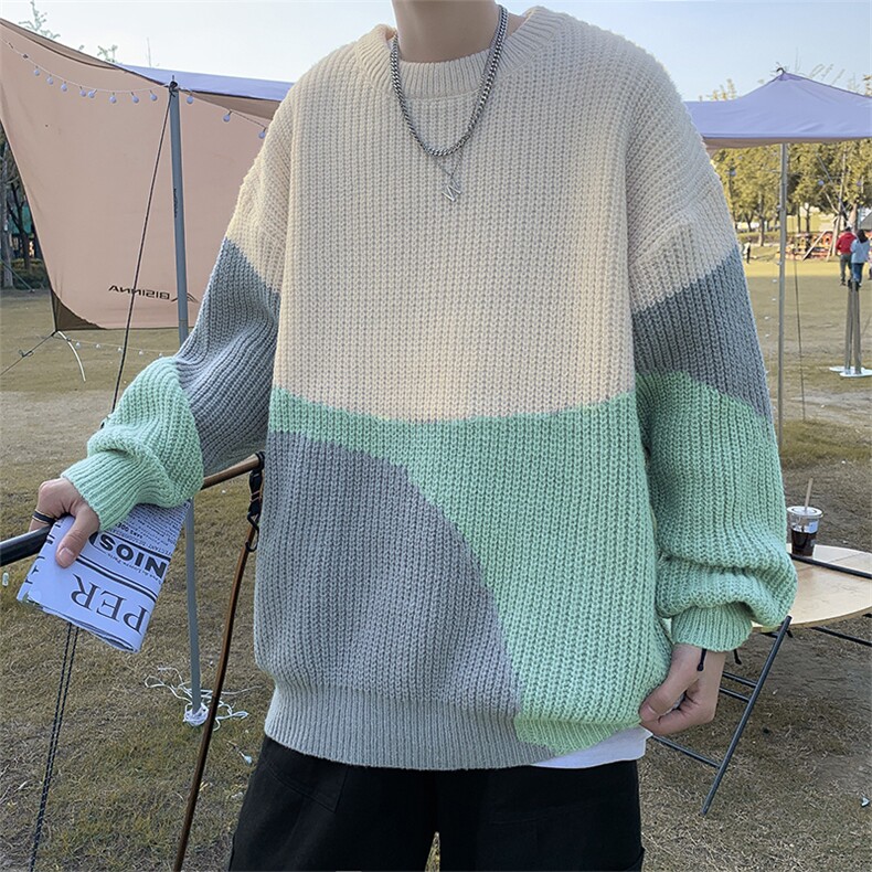 毛衣男韩版潮流宽松针织衫冬季ins港风慵懒线衣外套MY0911-P43,男装针织衫/毛衣,星座308B-2