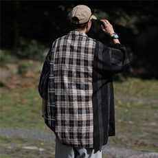 夏季新款衬衫潮流慵懒男方领衬衫C4512P38，男装衬衫，星座1116-2