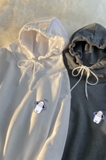 WY2167-P35加绒款-P40纯棉连帽卫衣男大码运动帽衫宽松薄外套男，男装卫衣，电商A040