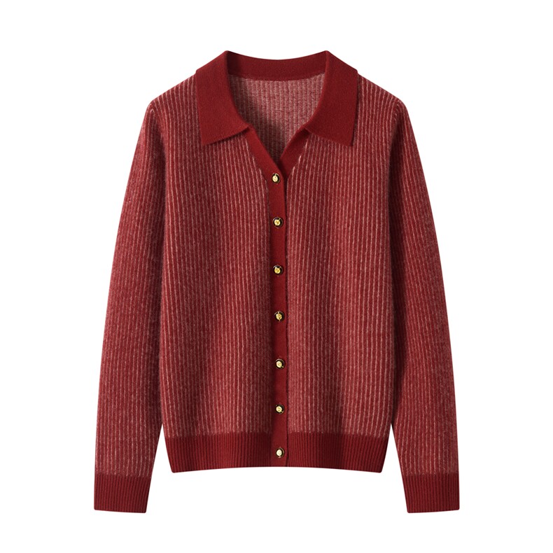 2025年秋季时尚百搭通勤简约休闲剪刀领衬衫，女装羊绒衫，玖雪绒羊绒