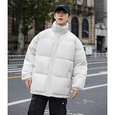 Q4面包服男女大码宽松休闲棉衣棉袄纯色简约风棉服保暖防寒潮文艺，男装棉衣，星座115A(原星座507）