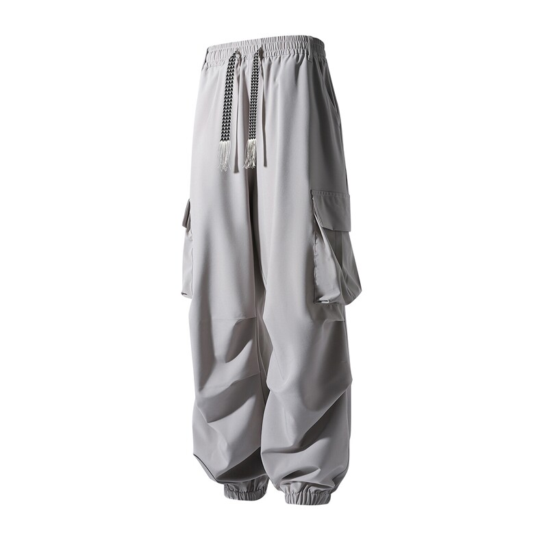 大口袋束脚冰丝休闲裤K105立体92%聚酯纤维8%氨纶(S-2XL)TP22,男装休闲裤,电商A088