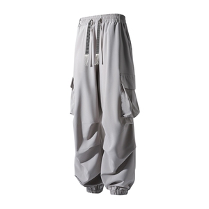 大口袋束脚冰丝休闲裤 K105立体 92%聚酯纤维8%氨纶(S-2XL)TP22图片