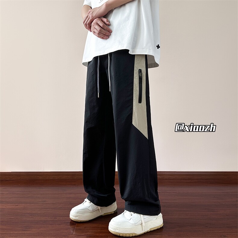 XZ616夏季新款拼接拉链薄款透气伞兵休闲长裤TY1030特P35控68,男装休闲裤,星座512A（原616）