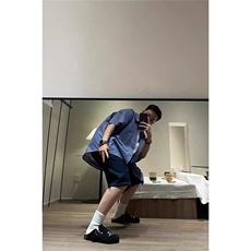 美式复古绅士小格子短袖衬衫男韩版宽松休闲夏季新品半袖衬衣，男装T恤，星座601-1