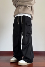 冬季加绒银狐绒保暖运动卫裤男大口袋休闲裤K1955J加绒-特P30控58，男装休闲裤，电商A001