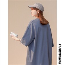 2022美式潮牌情侣打底衫文艺复兴油画小众长袖慵懒风T67P25控38，男装T恤，A247A