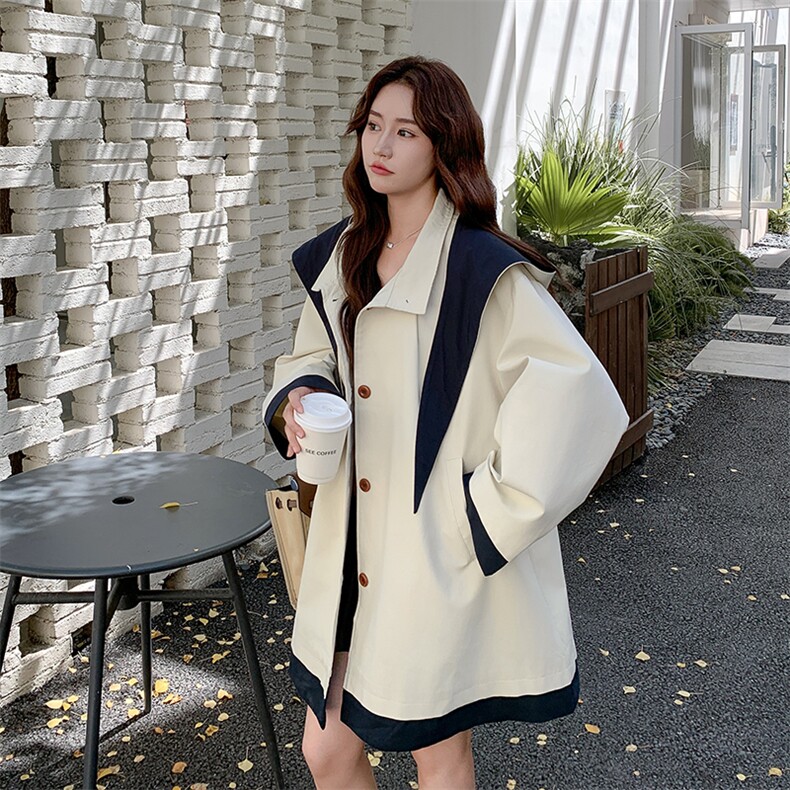 26新款现货大货已到店可拆卸帽风衣外套6837-P195-K298,女装风衣,2D034