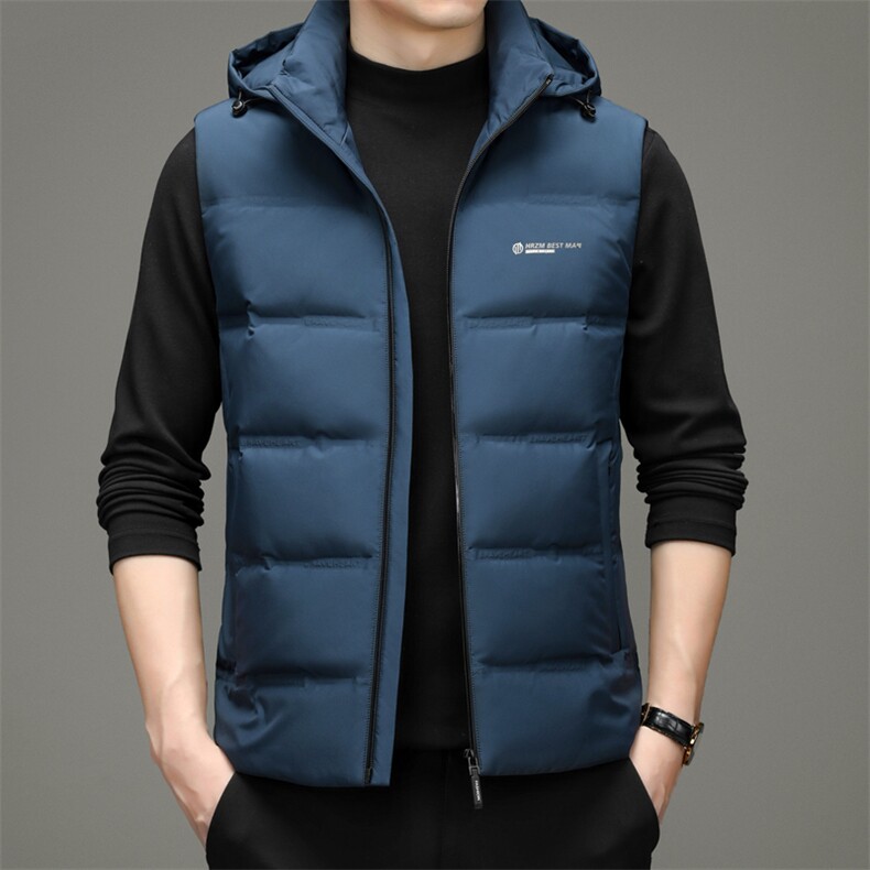 冬季脱卸帽马甲男士潮流保暖休闲棉衣外套宽松棉服YYYR2113-P205，男装背心/马甲，电商B212（原钱塘6029）