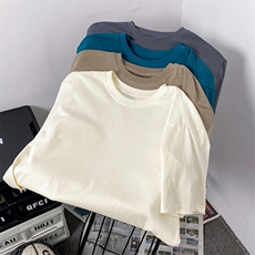 抖音品质新款纯棉短袖T恤男士大码体恤圆领A146-210-P15-量大优，男装T恤，HDA146