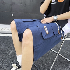工装短裤男款夏季潮牌宽运动休闲男士五分中裤，男装牛仔裤，星座410-6（原星座1304-1）