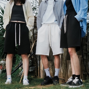 夏季潮牌提花短裤男宽松潮流港风百搭五分裤运动短裤CK2415-P20图片