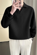 原版面料秋季新款卫衣男长袖polo衫假两件宽松外套W15P78控108，男装Polo衫，电商B276A