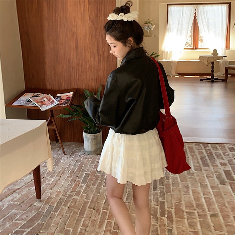 2025现货秋季甜酷机车风皮衣外套2D036-8001-p120-k178,女装皮衣,2D036
