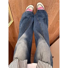 K07011-P43春秋水洗修身直筒牛仔裤，男装牛仔裤，电商B323A