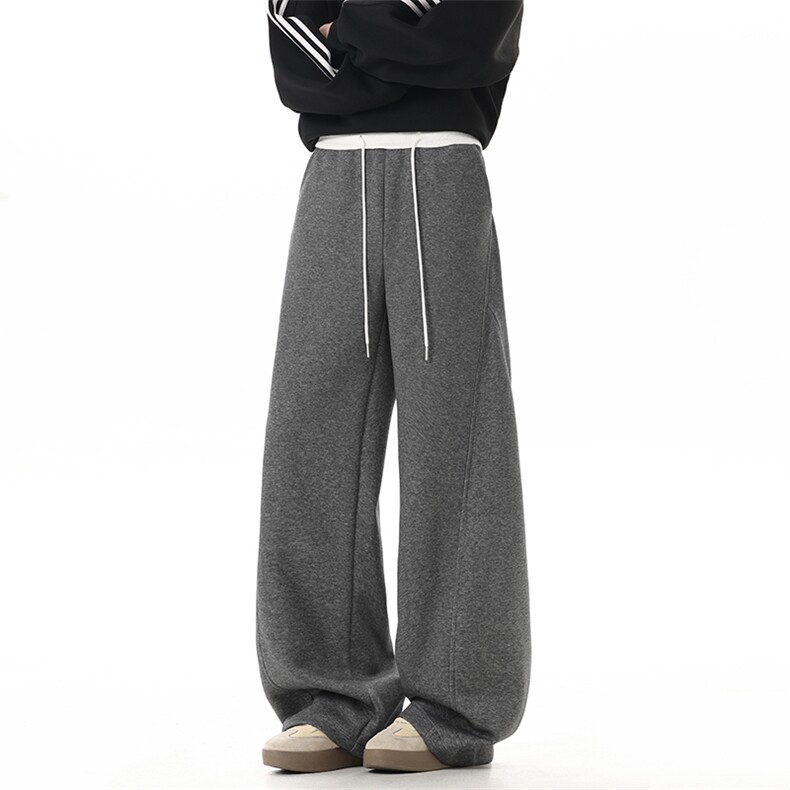 美式腰头撞色拼接卫裤男春季新款cleanfit慵懒感DGWK2028特批35图片
