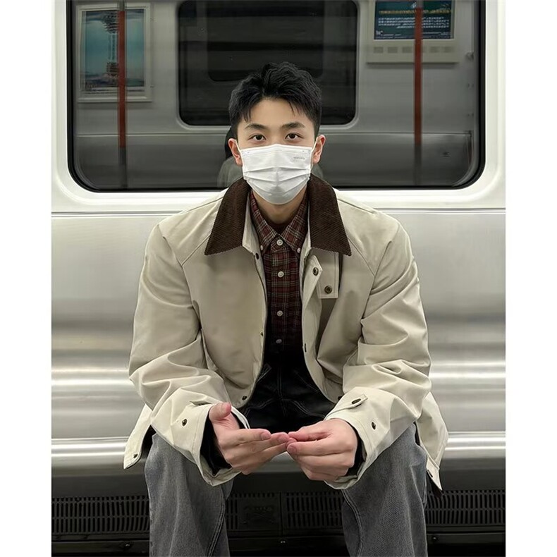 有货DW6503-批68乳白色底特律工装夹克男款春秋外套,男装夹克,星座603-2