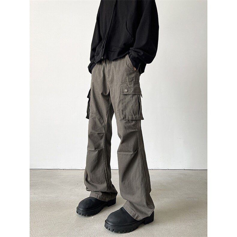 美式高街小众休闲裤男个性工装百搭长裤子K6112/P55，男装休闲裤，电商D202-1