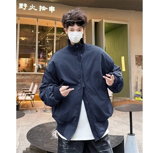 春秋立领棒球棉服男士廓形高级感冬季外套棉袄棉衣M8210/P95图片