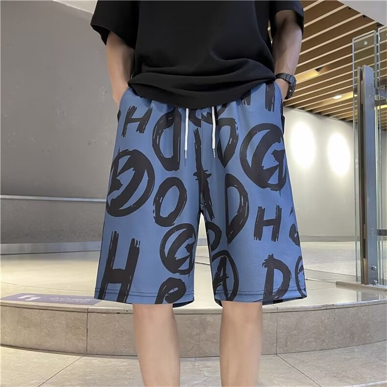 夏季新款时尚潮男百搭宽松五分休闲裤,男装休闲裤,四季星座218-1