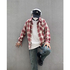 春季格子长袖衬衫深度库存跑量款DS-C323-1-2511-TP26，男装衬衫，电商C323-1