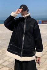 1港风羊羔毛休闲宽松大码M-5XL潮外套棉衣男YG7538P145控188，男装棉衣，星座226-2