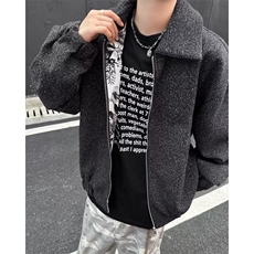 毛呢短款男秋款肌理外套W9338P100，男装夹克，星座1116-2