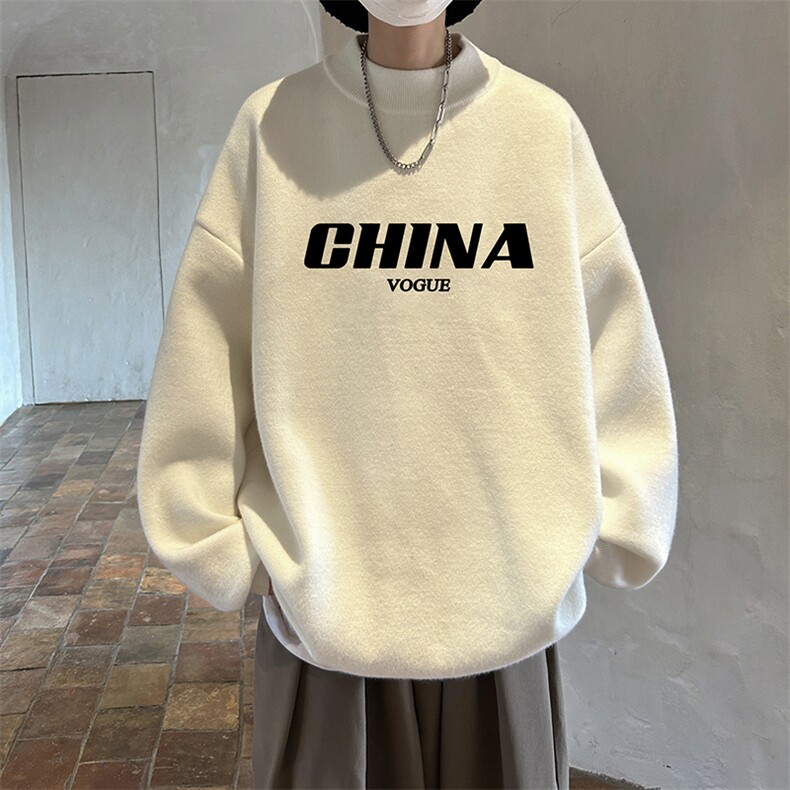 控68半高领毛衣男士大码针织衫男毛线衣男M18001-P45加绒款-P65,男装针织衫/毛衣,电商A040