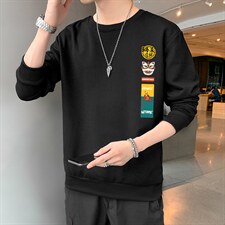 跑量卫衣男22秋季打底上衣潮流韩版宽松T恤时尚百搭长袖W100，男装卫衣，星座815-2