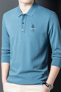 CA822钱塘2020-2春秋新款时尚休闲中青年男士长袖T恤主推款P62图片