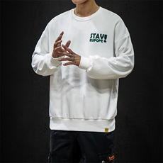 2021春装日系大码韩版宽松情侣装印花圆领卫衣上衣潮WY909-P50，男装卫衣，电商A009A（原A058A）