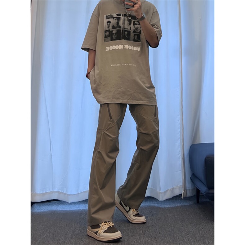 美式复古hiphop嘻哈冲锋裤潮牌,男装休闲裤,星座310A-4