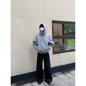 卫衣男女款秋冬季美式设计感连帽百搭休闲外套YW82-P56图片