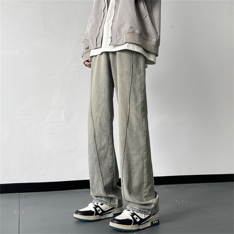 美式高街牛仔裤男韩版潮帅气2024冬季新款ins宽松长裤RK1233-P41,男装牛仔裤,星座412-3