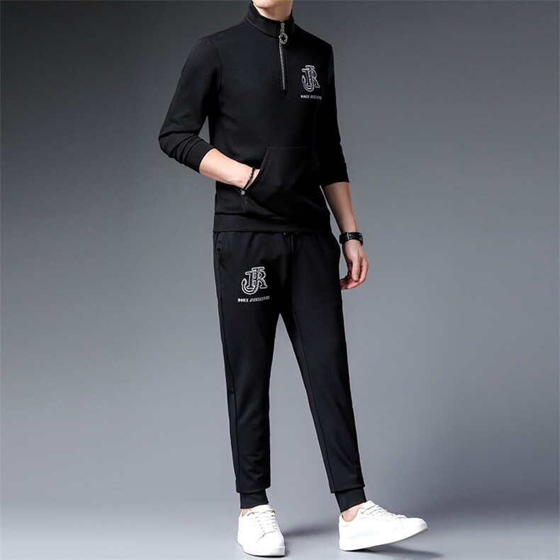 CA9852钱塘2020-2秋冬季新款时尚帅气中青年男士套装P180,男装休闲套装,钱塘207-2