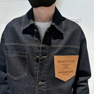 秋冬店主风轻熟小伙夹克休闲宽松牛外套男A236-JK-3035-P115图片